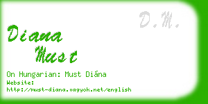 diana must business card